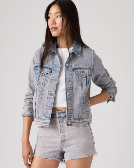 Женская джинсовая куртка Levi's 1160256170 (Голубой XL)