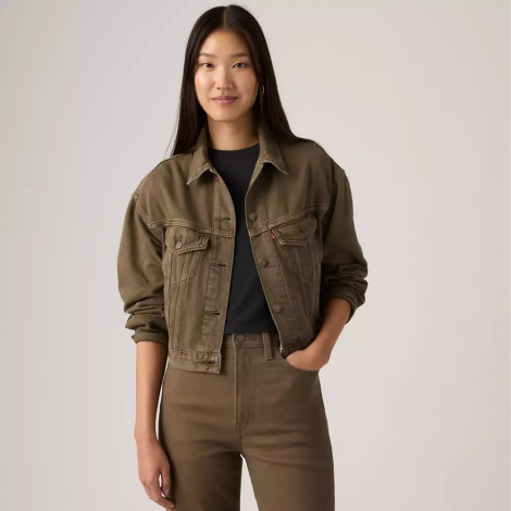 Женская джинсовая куртка Levi's 1160256172 (Зеленый XL)