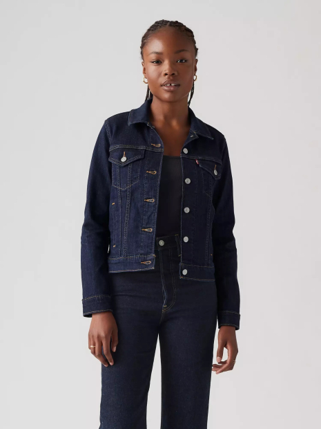 Жіноча джинсова куртка Levi's 1160270381 (Синій XL)