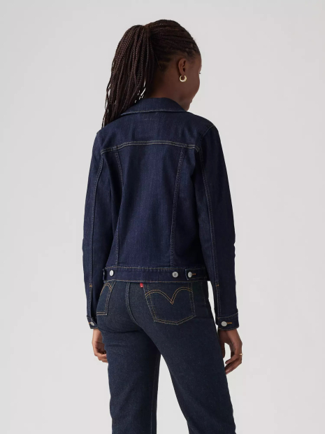 Жіноча джинсова куртка Levi's 1160270381 (Синій XL)