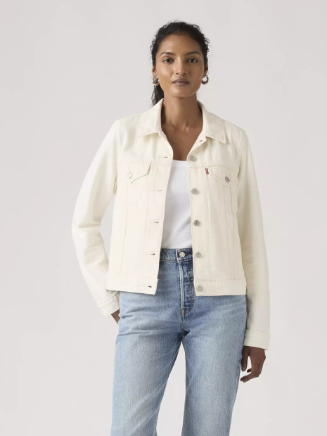 Женская джинсовая куртка Levi's 1160284766 (Молочный S)