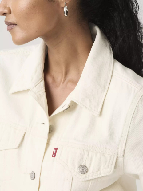 Жіноча джинсова куртка Levi's 1160282937 (Молочний L)
