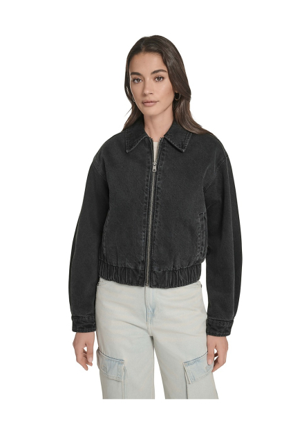 Женская джинсовая куртка Levi's на молнии 1160561179 (Черный XL)
