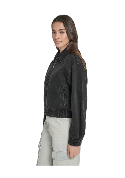 Женская джинсовая куртка Levi's на молнии 1160561179 (Черный XL)