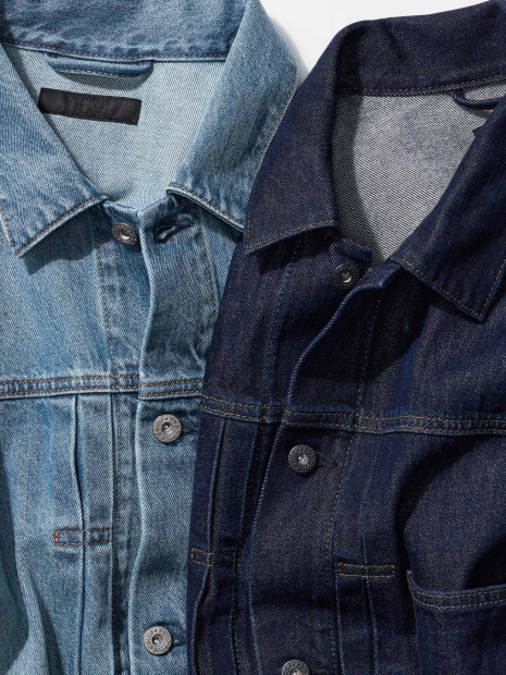 Джинсовая куртка UNIQLO 1160855986 (Синий M)