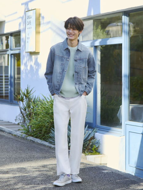 Джинсовая куртка UNIQLO 1160855986 (Синий M)