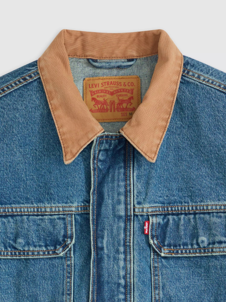 Мужская джинсовая куртка Levi's с карманами 1162179567 (Синий XL)