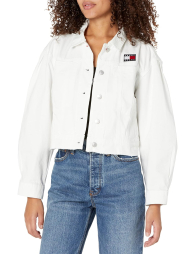 Женская джинсовая куртка Tommy Hilfiger 1159841243 (Белый L)