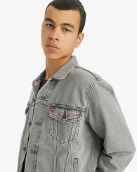 Чоловіча джинсова куртка Levi's 1159845933 (Сірий L)