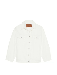 Джинсовая куртка оверсайз Victoria's Secret PINK на пуговицах 1159846774 (Молочный M)