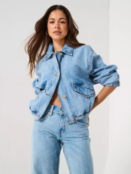 Жіноча джинсова куртка Janis Levi's 1159847380 (Блакитний XL)