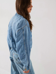 Жіноча джинсова куртка Janis Levi's 1159847380 (Блакитний XL)