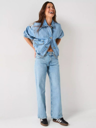 Жіноча джинсова куртка Janis Levi's 1159847380 (Блакитний XL)