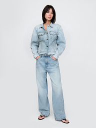 Джинсовая куртка GAP 1159854700 (Голубой M)