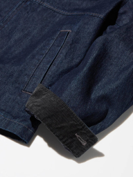 Джинсова куртка-сорочка UNIQLO на блискавці 1159854961 (Синій L)