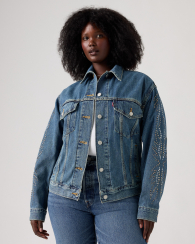 Женская джинсовая куртка Levi's 1159856009 (Синий 4X)