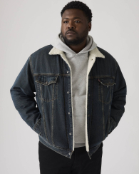 Джинсовая куртка Levi's с шерпой 1159857721 (Синий XXL)