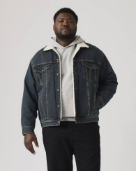 Джинсовая куртка Levi's с шерпой 1159857721 (Синий XXL)
