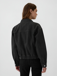 Джинсовая куртка женская GAP 1159858268 (Черный L)