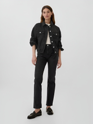 Джинсова куртка жіноча GAP 1159858268 (Чорний L)