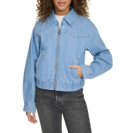 Жіноча джинсова куртка Levi's на блискавці 1159860320 (Блакитний XL)