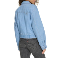 Жіноча джинсова куртка Levi's на блискавці 1159860320 (Блакитний XL)