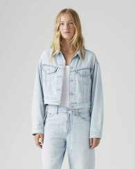 Укороченная джинсовая куртка Levi's 1159861305 (Голубой S)