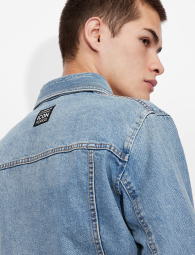 Чоловічі джинсові куртки Armani Exchange 1159861972 (Синій L)