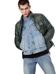 Чоловічі джинсові куртки Armani Exchange 1159861972 (Синій L)