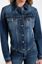 Женская джинсовая куртка Guess 1160145581 (Синий M)