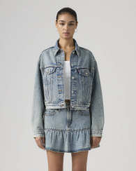Коротка джинсова куртка Levi's 1160267508 (Синій M)