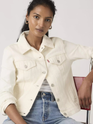 Жіноча джинсова куртка Levi's 1160282937 (Молочний L)