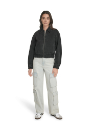 Женская джинсовая куртка Levi's на молнии 1160561179 (Черный XL)