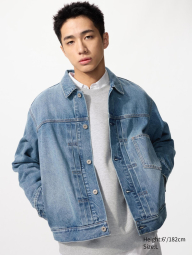Джинсовая куртка UNIQLO 1160855986 (Синий M)