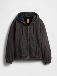 Мужская джинсовая куртка GAP с подкладкой из шерпы 1161009418 (Серый XXL)