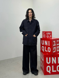 Джинсовая куртка-рубашка UNIQLO 1161972897 (Черный L)