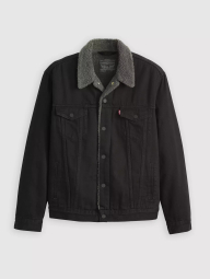 Мужская джинсовая куртка Levi's с экомехом 1162179119 (Черный S)