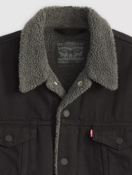 Мужская джинсовая куртка Levi's с экомехом 1162179119 (Черный S)