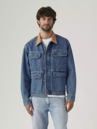 Мужская джинсовая куртка Levi's с карманами 1162180060 (Синий M)