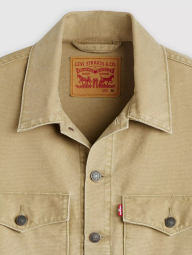 Мужская джинсовая куртка-рубашка Levi's на пуговицах 1162687083 (Бежевый L)