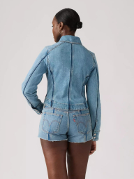 Женская джинсовая куртка Levi's на молнии 1162695681 (Голубой XS)