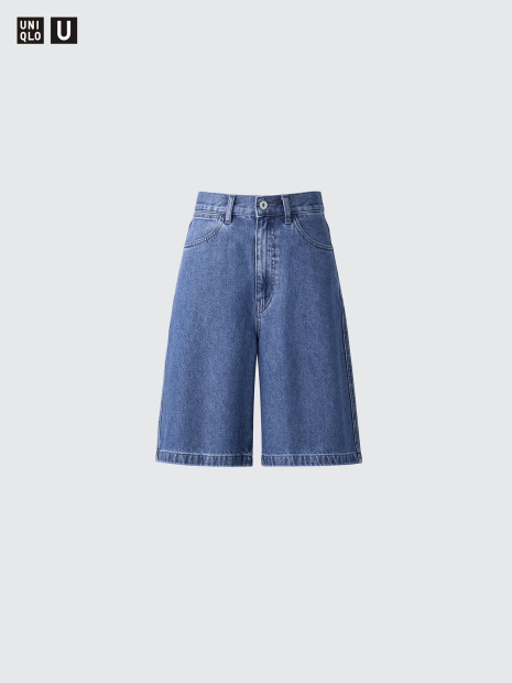 Жіночі шорти джинсові UNIQLO 1159845124 (Синій 32)