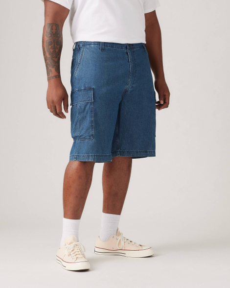 Чоловічі джинсові шорти карго Carrier Levi's 1159845847 (Синій 44)