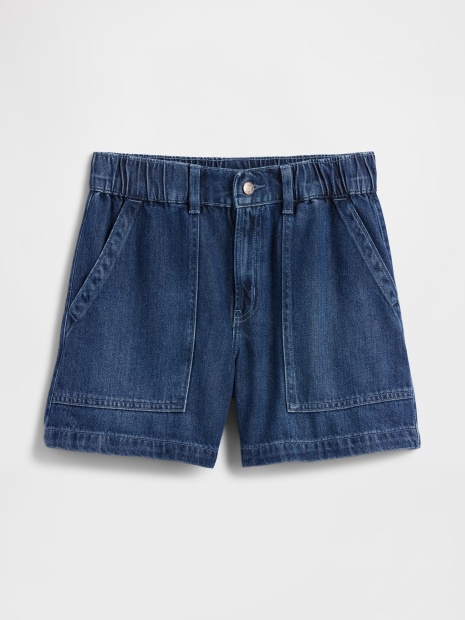 Джинсовые шорты GAP с накладными карманами 1159846951 (Синий M)