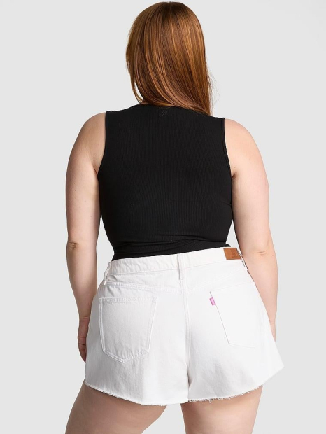 Женские джинсовые шорты Victoria’s Secret Pink 1159849567 (Белый 10)