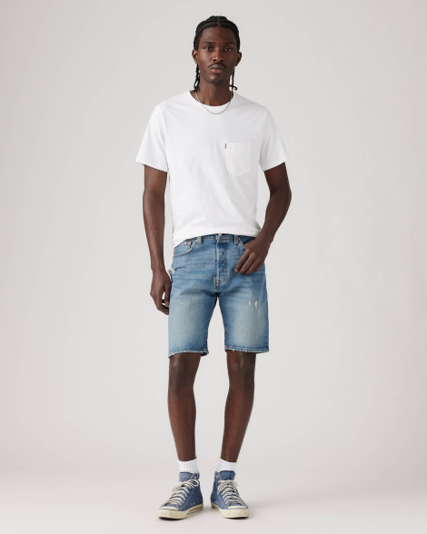 Чоловічі джинсові шорти Levi's 501 Original 1159850913 (Синій 44)