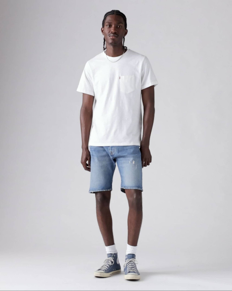 Чоловічі джинсові шорти Levi's 501 Original 1159850913 (Синій 44)