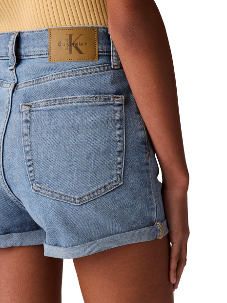 Женские джинсовые шорты Calvin Klein с высокой посадкой 1159854018 (Синий 25)