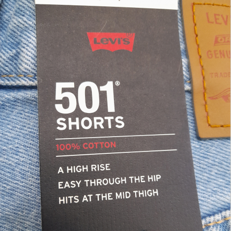 Жіночі джинсові шорти 501 Levi's 1159855278 (Блакитний 26)