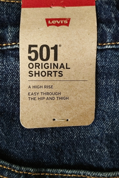 Жіночі джинсові шорти Levi's 501 Button Fly 1159856570 (Синій 34)